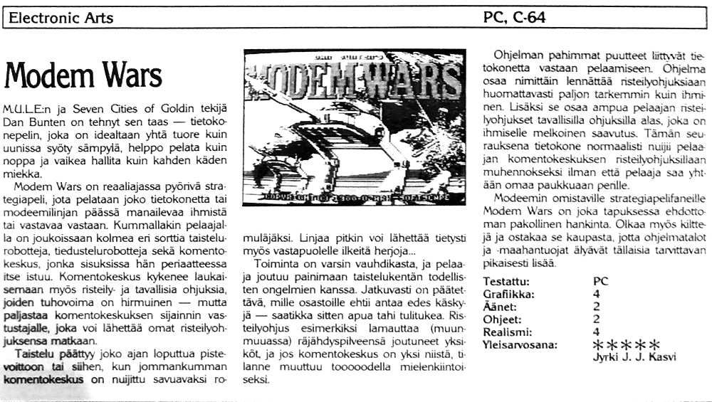 Modem Wars
